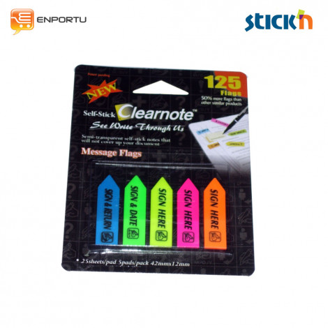 [4712759211922] Stick'N 21192 Clearnote - Sign Here