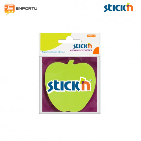 [4712759214497] Stick'N 21449 Neon Diecut Lime Apple