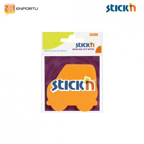 [4712759214503] Stick'N 21450 Neon Diecut Orange Car
