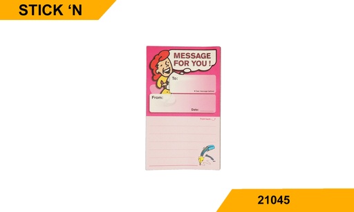 [1002113564293] Stick'N 21045 Secret Note - Message for you
