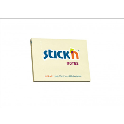 [4712759210086] Stick'N 21008 Pastel Yellow 3x4