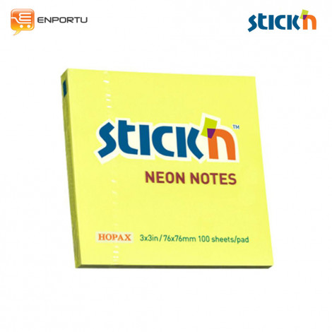 [4712759211335] Stick'N 21133 Neon Yellow 3x3