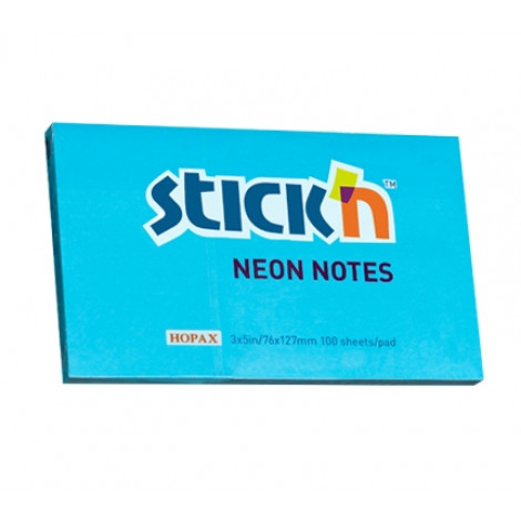 [4712759212134] Stick'N 21213 Neon Blue 3x5