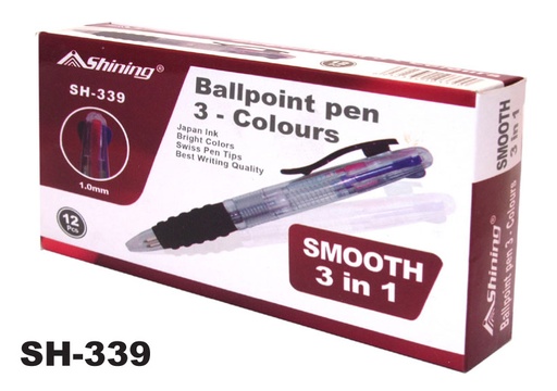 [1002113564020] Shining Ballpoint 3 Warna SH-339