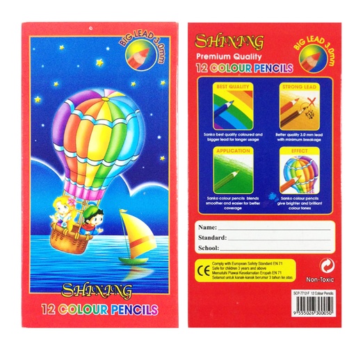 [8998870882234] Shining Pencil Warna Panjang 7-12W