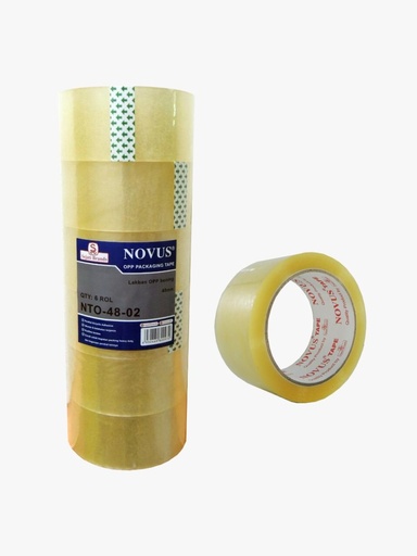 [6932460800972] Novus Lakban Bening 48mmx72yard (1roll)